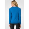 JENNIE LIU Women's 100% Pure Cashmere Long Sleeve Crew Neck Pullover Sweater - 2 of 4
