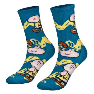 Cool Socks, Blue, Funny Novelty Socks, Large - 1 of 4