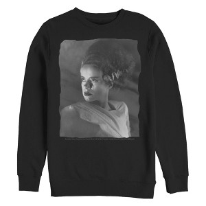 Men's The Bride of Frankenstein Black and White Portrait Sweatshirt - 1 of 4