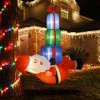 Outsunny 5' Inflatable Santa Claus, Outdoor Blow-Up Santa & Three Gift Boxes w/ LED Lights, Christmas Decor Outside for Party - 2 of 4