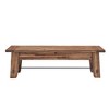 Durango Wood Entryway/Dining Bench Dark Brown - Alaterre Furniture: Industrial Accent, 60" Long - 2 of 4