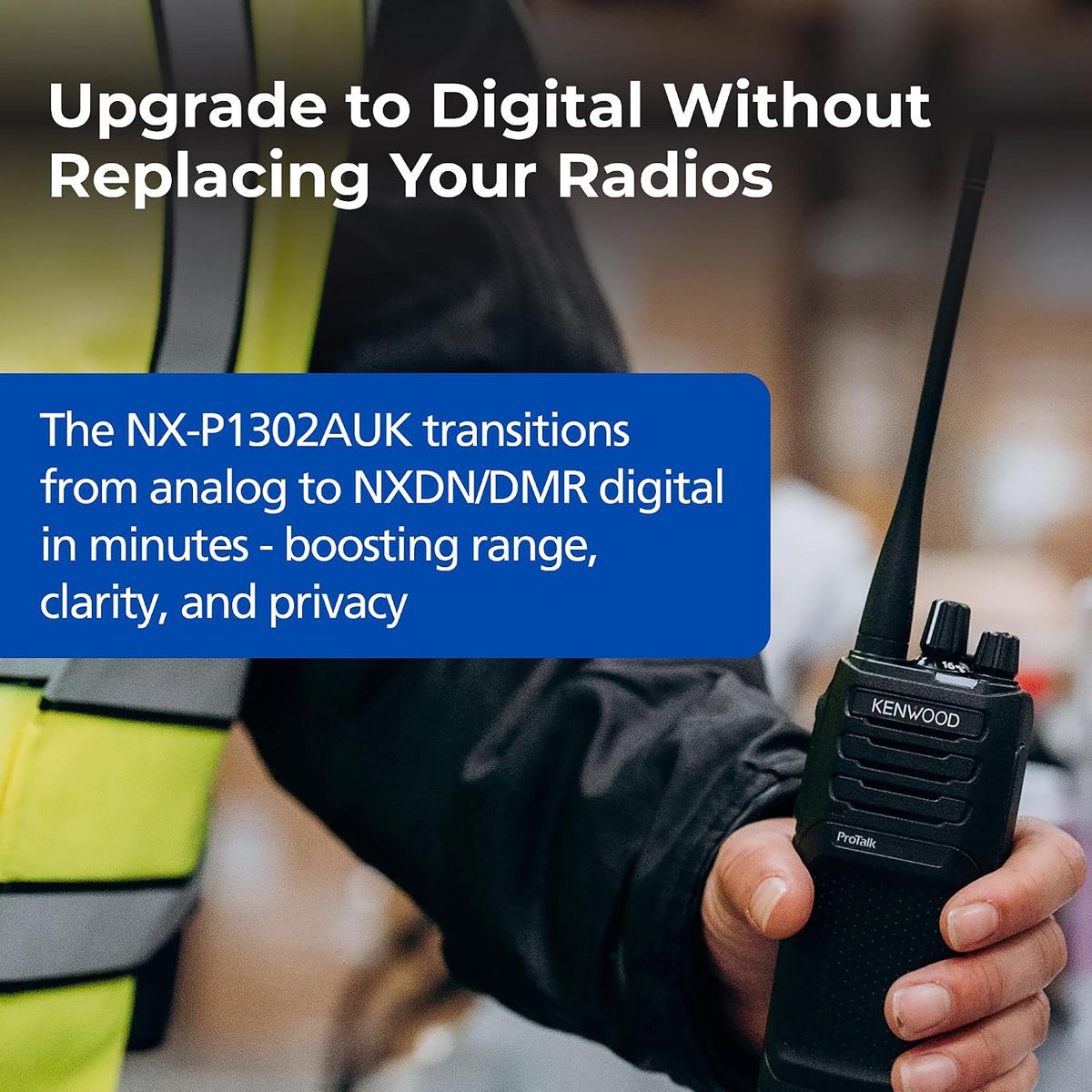 KENWOOD® ProTalk® NX-P1302AUK 2-Watt 64-Channel Analog UHF Two-Way Radio - thumbnail 3