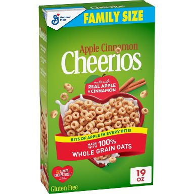 General Mills Family Size Apple Cinnamon Cheerios Cereal - 19oz