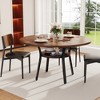 47'' Round Dining Table for 4-6 People, Farmhouse Kitchen Dining Table, Round Dinner Table with Storage Shelf for Kitchen, Living Room (Table Only) - 3 of 4