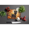 NEW Black Cairn Terrier Fall Glass Cutting Board Decorative Tempered Glass Kitchen Cutting and Serving Board Large Size Chopping Board - 3 of 4