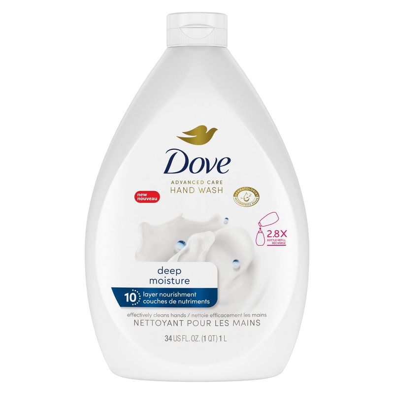 Dove Beauty Advanced Care Hand Wash Refill - Deep Moisture - Scented - 34 fl oz, 3 of 7