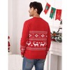 Family Matching Christmas Sweater Reindeer Snowflakes Knitted Ugly Crew Neck Pullover for Women/Men/Kids - 2 of 4