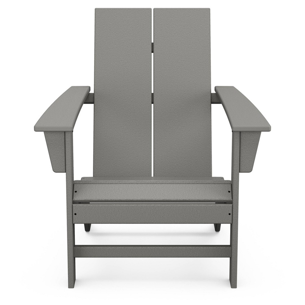 Photos - Chair POLYWOOD St. Croix Contemporary Adirondack - Slate Gray