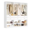 Besiost 25-In Closet Organizer with Wood Drawers and Shoe Rack, Freestanding Closet System with Hanging Rods - - 2 of 4