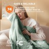 Electric Heated Blanket Soft & Washable Ribbed Flannel - 4 of 4