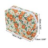 Unique Bargains Women's Flower Octagonal Travel Cosmetic Bag 1 Pc - 2 of 3