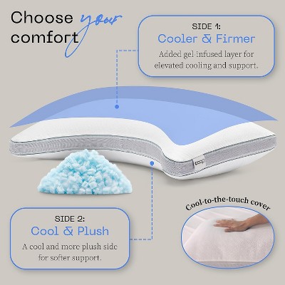 Eden Cool+ Adjustable Memory Foam Cooling Pillow