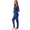 #followme Buffalo Plaid 2 Piece Thermal Pajama Set for Women -Jogger Winter Christmas PJs - 2 of 3