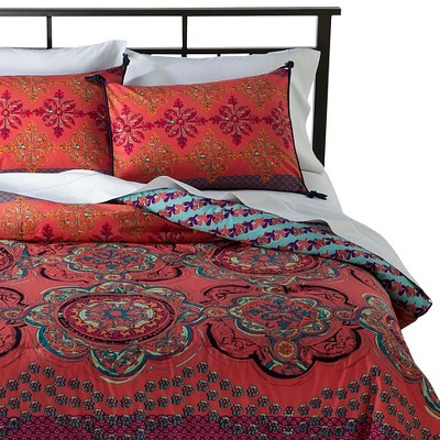 Coral Nadia Medallion Reversible Comforter Set Target
