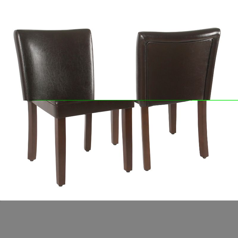 Set of 2 Parsons Dining Chair Faux Leather - Homepop, 5 of 11