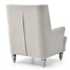 Traditional Upholstered Chair with Round Arms, Comfortable Seating and No Assembly Required - 4 of 4