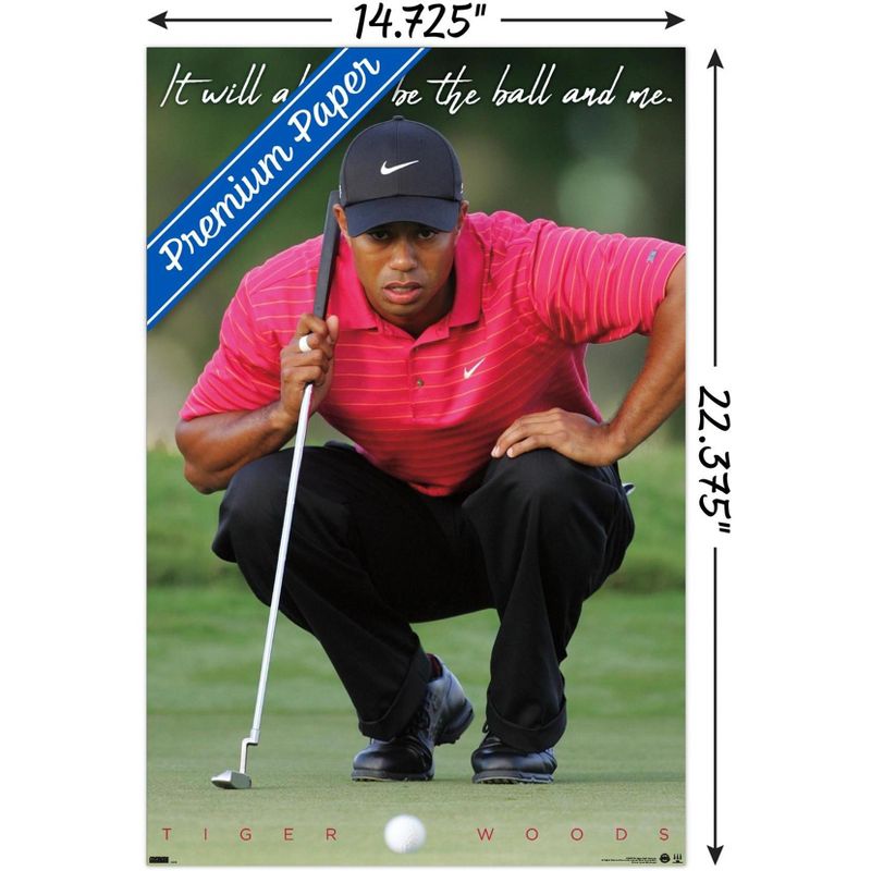 Trends International Tiger Woods - The Ball & Me Unframed Wall Poster Prints, 3 of 7