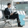 Gulches 20"/24"/28" 3 pcs/set in ABS Spinner Wheel Luggage, Carry on Suitcase, Matching Color, TSA Combination Lock (Blue) - 4 of 4