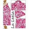 LA LEELA Men's Beach Hawaiian Short Sleeve Overshirt for Men - 3 of 3
