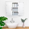 St.James Two Door Wall Cabinet White - Elegant Home Fashion - image 2 of 4