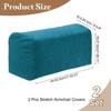 Unique Bargains Non-Slip Stretch Jacquard Couch Armrest Slipcovers 2 Pcs - 2 of 4
