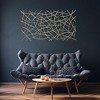 Cheung's Polaris Rectangle Curved Metal Abstract Wall Art - Gold 6088GD - 4 of 4