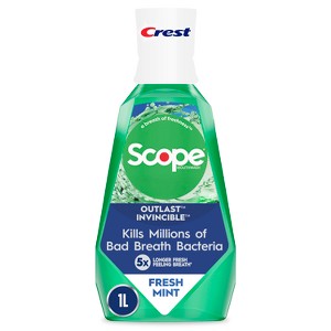 Crest Scope Outlast Mouthwash - Fresh Mint - 1 of 4