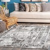 Nuloom Margot Strained Abstract Indoor Area Rug, 4' 3" x 6', Gray - 2 of 4