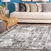 Nuloom Margot Strained Abstract Indoor Area Rug, 4' 3" x 6', Gray - image 2 of 4