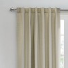 Thermaplus Baxter Total Blackout Back Tab Curtain - Oatmeal - 2 of 3