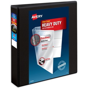 Avery Heavy-Duty Binder, 1.5" Slant Rings, Black (79097) - 1 of 4