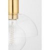 Mitzi Kyla 2 - Light Vanity in  Aged Brass Opal Glossy Shade - 2 of 2