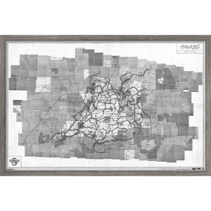 Trends International Netflix Stranger Things: Season 5 (2025) - Hawkins Map Framed Wall Poster Prints - 1 of 4