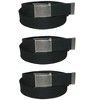 CTM Men's Fabric Belt with Flip Top Nickel Buckle (Pack of 3) - 4 of 4