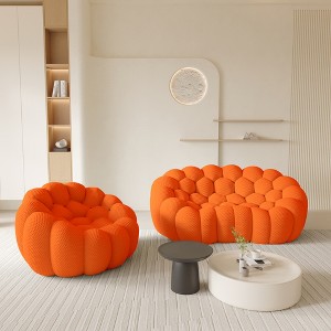 WJShome Single Bubble Chair with Ottoman,Oversized Memory Foam Bubble Lazy Floor Sofa, Modern Upholstered Bean Bag Sofas - 1 of 4