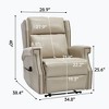 TinyHomie Manual Recliner Chair in Faux Leather for Living Room - 3 of 4