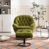 Green recliner with footstool, TV chair, living room chair - 2 of 4