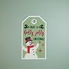 Metal Snowman Christmas Sentiment Tag 16"H - 2 of 3