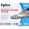 Epica Ironing Board Cover and Pad – 15x54" Standard Size, Heat Reflective, Thick Padding, Scorch & Stain Resistant (Grey Chevron - 2 of 4