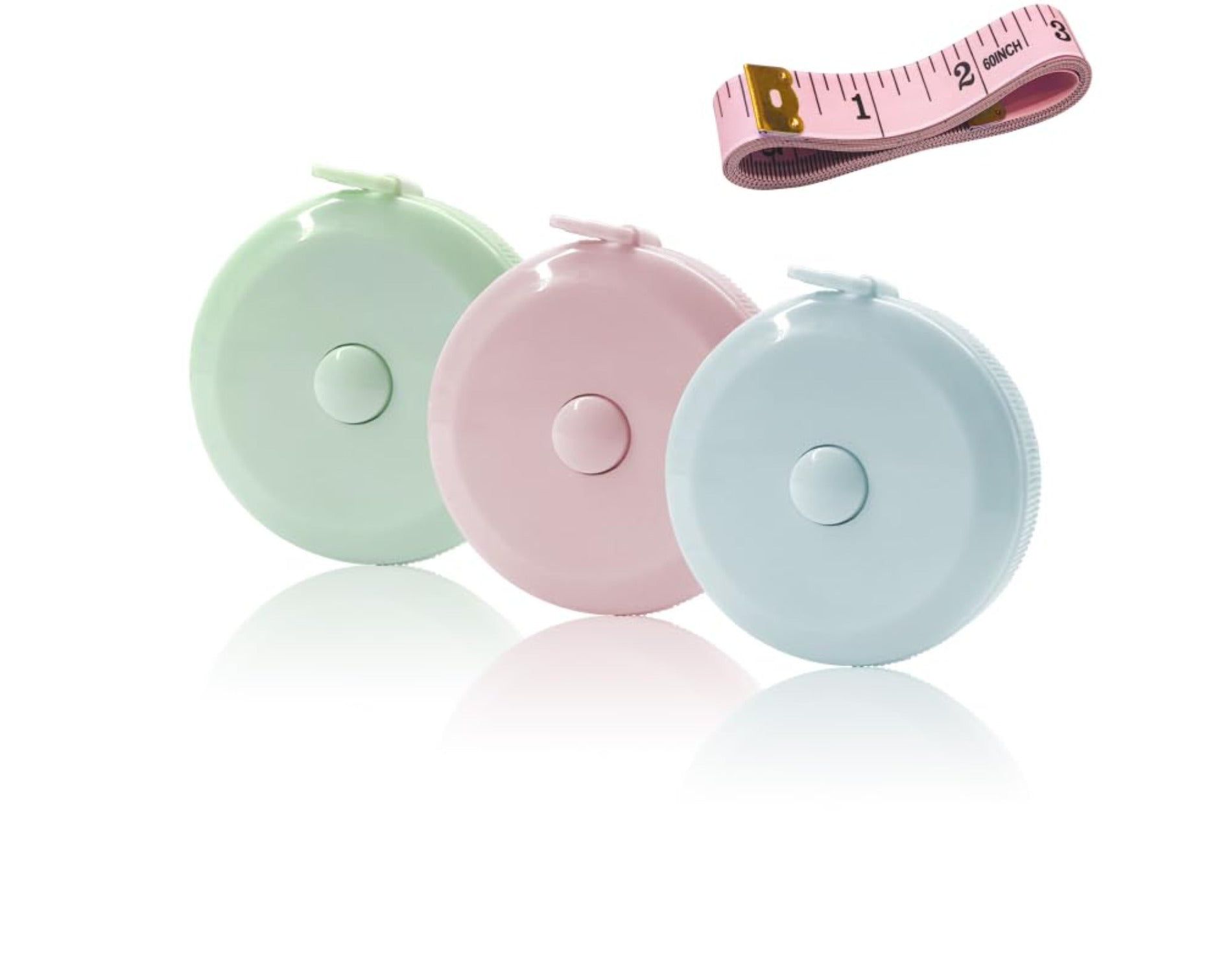 3 Pack Tape Measure Measuring Tape for Body Fabric Sewing Tailor Cloth Knitting Craft Weight