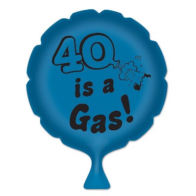 Beistle 8" 40 Is A Gas! Whoopee Cushion Blue/Black 4/Pack 54254-40