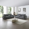 Power Leather Recliner Sofa Set w/ USB, Storage & Cup Holders. Electric Adjustable Backrest & Footrest - Luxury Functional Sofa - 2 of 4