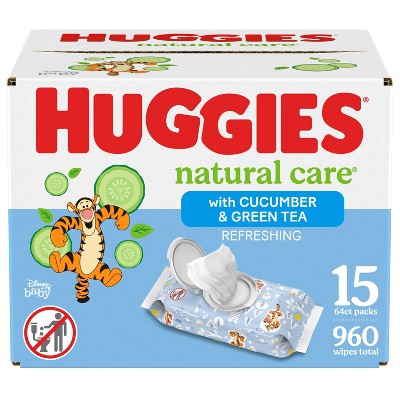 Image of Huggies Natural Care Refreshing Scented Baby Wipes - 960ct/15pk