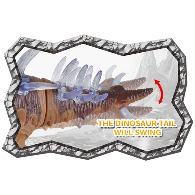 Ready! Set! Play! Link Stegosaurus Dinosaur With Lights And Sounds - Brown, 3 of 4