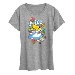 Women's - Disney - Alice in Wonderland Short Sleeve Graphic T-Shirt - 1 of 4