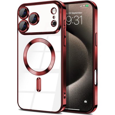 Entronix [Magnetic] Case Compatible with iPhone 17 Pro Max - [Clear Back] Luxury Glossy Cover