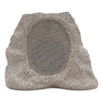 Victrola Rock Speaker Connect Bluetooth Outdoor Speaker with Solar Charging - Each (Stone)