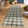 Indoor Modern Geometric Checkered Non Slip Area Rugs, Low Pile Non Slip Floor Carpet for Home Office - 2 of 4