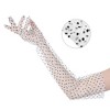 INSPIRE CHIC Women's Polka Dot Mesh Extra Long Gloves - 3 of 4