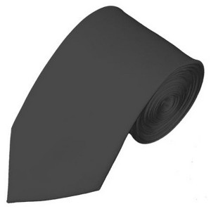 Men's Solid Color Slim 2.75 Inch Wide And 58 Inch Long Neckties - 1 of 4